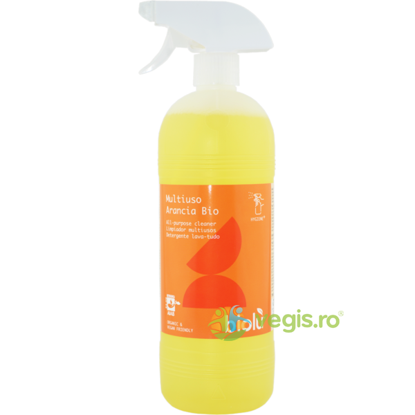 Detergent Lichid Pentru Uz General Cu Portocale Ecologic/Bio 1L, BIOLU, Produse de Curatenie Casa, 1, Vegis.ro
