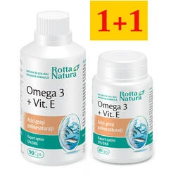 Omega 3 + Vitamina E 90cps+30cps ROTTA NATURA