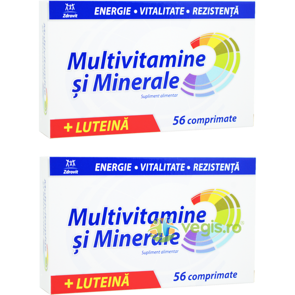 Multivitamine si Minerale + Luteina 56cpr + 56cpr, ZDROVIT, Vitamine, Minerale & Multivitamine, 1, Vegis.ro