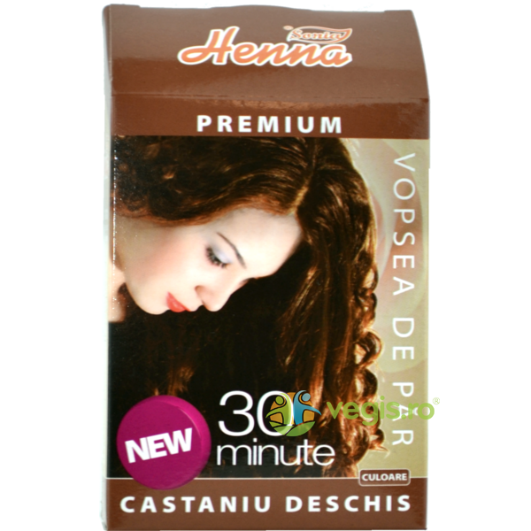 Henna Premium Castaniu Deschis 60g, KIAN COSMETICS, Cosmetice Par, 1, Vegis.ro