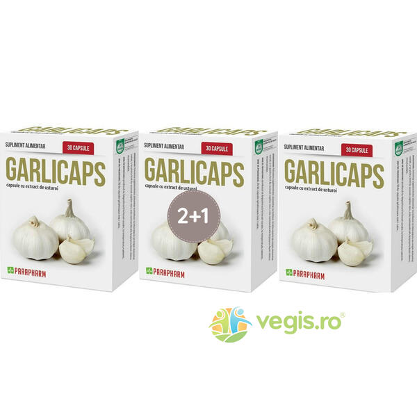 Garlicaps 3 x 30cps, QUANTUM PHARM, Antibiotice naturale, 1, Vegis.ro