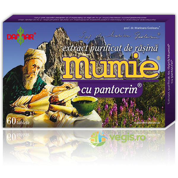 MUMIE Extract de Rasina si Pantocrin 60tb, DAMAR, Remedii Capsule, Comprimate, 1, Vegis.ro