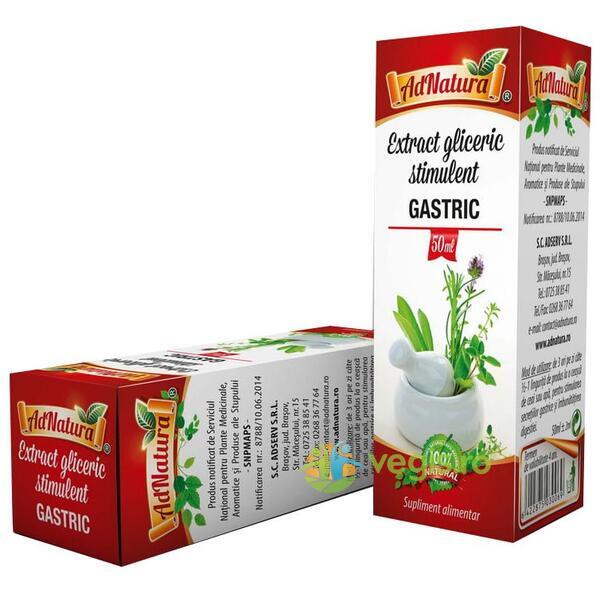 Extract Gliceric Stimulent Gastric 50ml, ADNATURA, Tincturi compuse, 1, Vegis.ro
