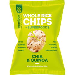 Chipsuri de Orez cu Chia si Quinoa fara Gluten 60g BOMBUS
