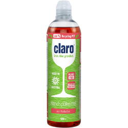 Detergent Lichid pentru Spalarea Manuala a Vaselor cu Rubarba Ecologic/Bio 500ml CLARO