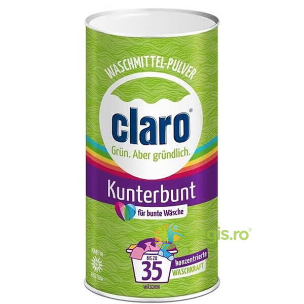 Detergent Pulbere pentru Haine Colorate Ecologic/Bio 1kg, CLARO, Detergenti de Rufe, 1, Vegis.ro