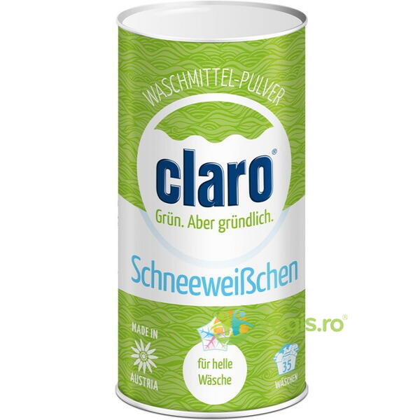 Detergent Pulbere Alba ca Zapada pentru Haine Deschise la Culoare Ecologic/Bio 1kg, CLARO, Detergenti de Rufe, 1, Vegis.ro