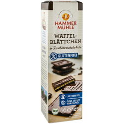 Napolitane Invelite in Ciocolata Neagra fara Gluten Ecologice/Bio 125g Hammer Muhle