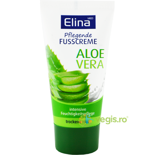 Crema de Picioare cu Aloe Vera 50ml, ELINA MED, Picioare, 1, Vegis.ro