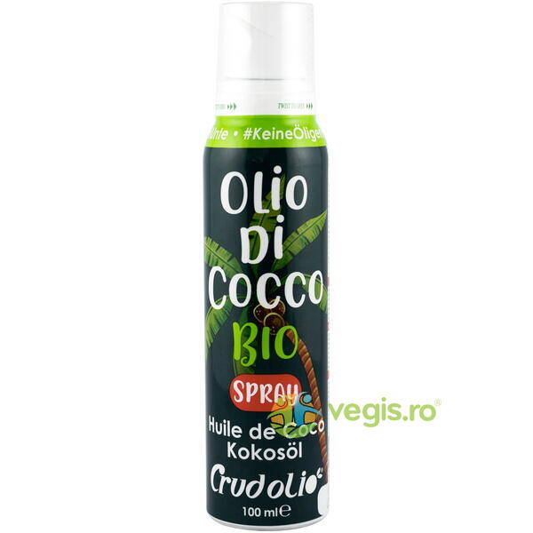 Ulei de Cocos Spray Crudolio Ecologic/Bio 100ml, JOE&CO, Ulei, 1, Vegis.ro
