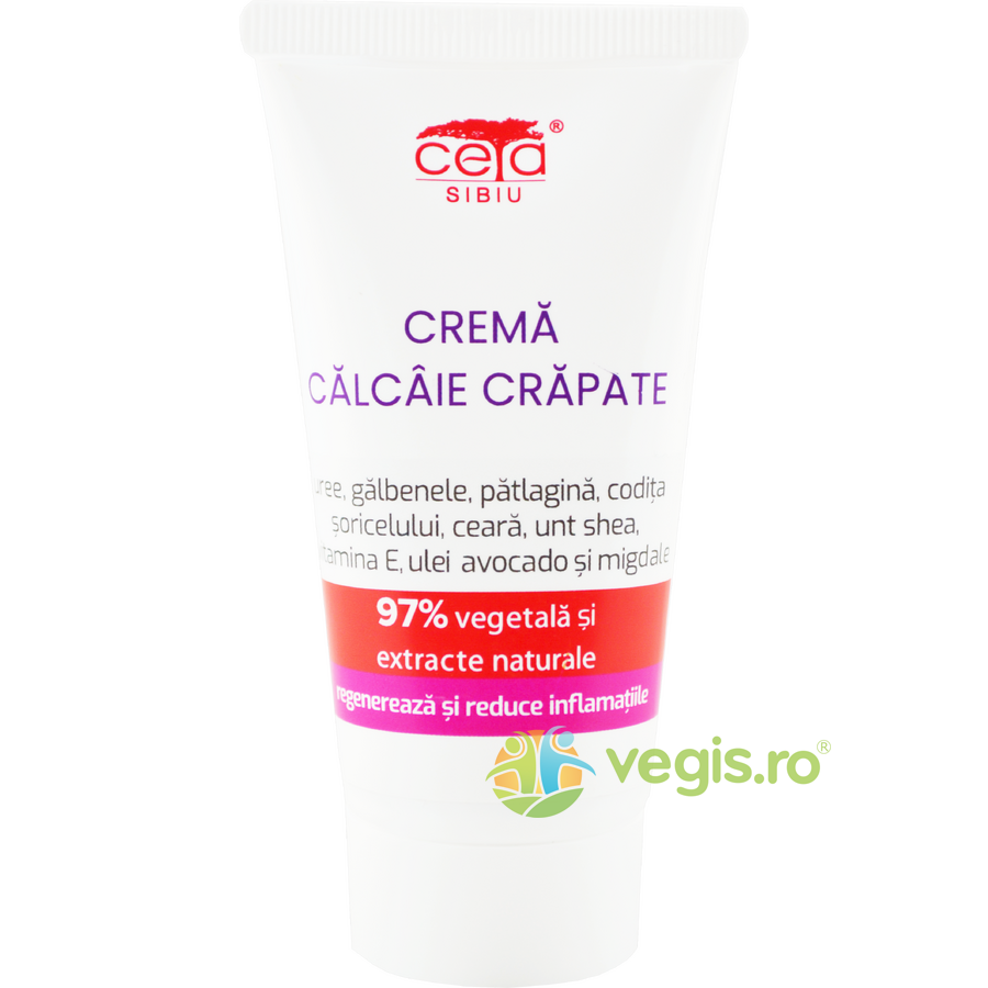 Crema pentru Calcaie Crapate cu Uree si Vitamina E 97% Vegetala 50ml 50ml Cosmetice