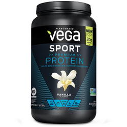 Proteina Vegetala cu Aroma de Vanilie Vega Sport Premium Protein 828g GNC