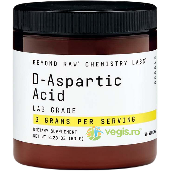 D-Aspartic Acid Beyond Raw Chemistry Labs 93g, GNC, Pulberi & Pudre, 2, Vegis.ro