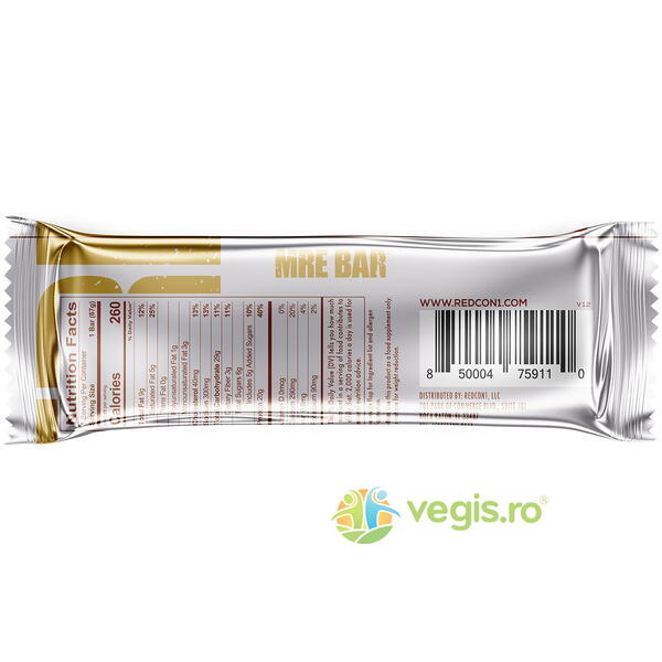 Baton Proteic cu Aroma de Banana Bread cu Nuci Redcon1 Mre Bar 67g, GNC, Batoane Proteice, 2, Vegis.ro
