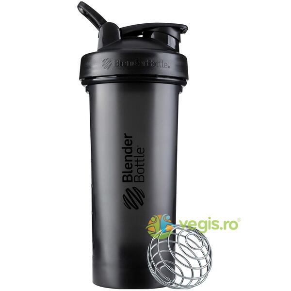 Blender Bottle Shaker Clasic Black 800ml, GNC, Produse auxiliare, 1, Vegis.ro