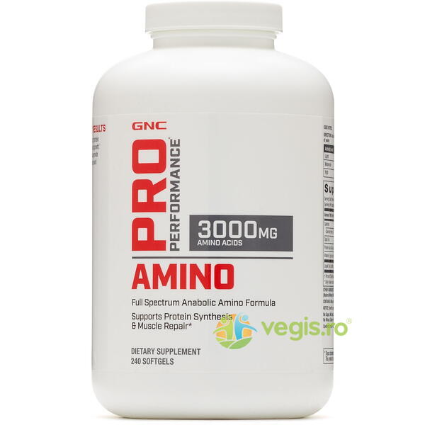 Amino 3000 Pro Performance 240cps, GNC, Capsule, Comprimate, 2, Vegis.ro