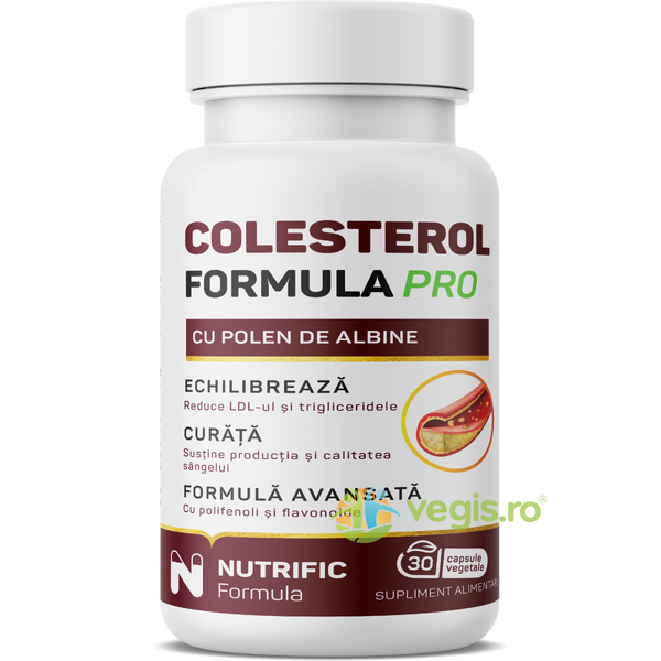 Colesterol Formula Pro 30cps vegetale, NUTRIFIC, Remedii Capsule, Comprimate, 2, Vegis.ro