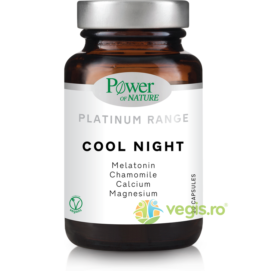 Cool Night (Melatonina, Musetel, Calciu, Magneziu) Platinum 30cps 30cps Capsule, Comprimate