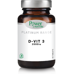 Vitamina D3 2000IU Platinum 60tb POWER OF NATURE