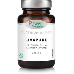 LivaPure- Extract de Silimarina 240mg si Colina Platinum 30tb POWER OF NATURE