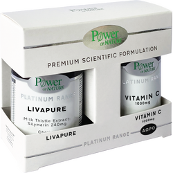 Pachet LivaPure Platinum 30tb +  Vitamina C 1000mg Platinum 20tb POWER OF NATURE