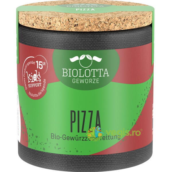 Mix de Condimente pentru Pizza Ecologic/Bio 22g, BIOLOTTA, Condimente, 1, Vegis.ro