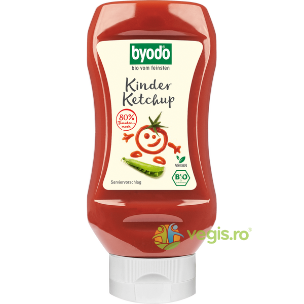 Ketchup pentru Copii cu 80% Tomate fara Gluten Ecologic/Bio 300ml, BYODO, Alimente BIO/ECO, 1, Vegis.ro