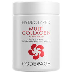 Colagen Hidrolizat + Sustinerea Sanatatii Articulatiilor (Hydrolyzed Multi Collagen + Joint Blend) CodeAge 90cps GNC