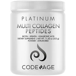 Peptide de Colagen cu Biotina, Keratina si Acid Hialuronic CodeAge 323g GNC