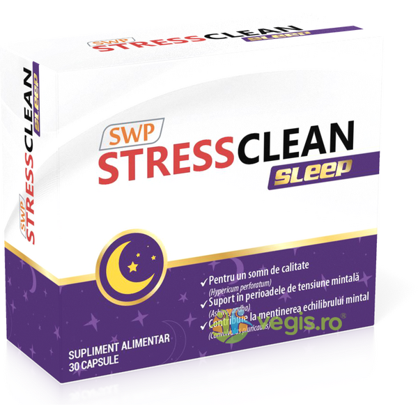 Stressclean Sleep 30cpr, SUN WAVE PHARMA, Remedii Capsule, Comprimate, 1, Vegis.ro