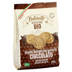 Biscuiti cu Fulgi de Ciocolata fara Gluten Ecologici/Bio 250g NATUROTTI
