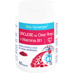 Drojdie de Orez Rosu + Vitamina B1 60cps BIO-SYNERGIE ACTIV