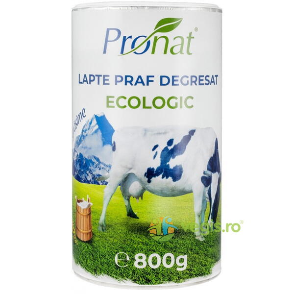 Lapte Praf Degresat 1% Grasime Ecologic/Bio 800g, PRONAT, Alimente BIO/ECO, 1, Vegis.ro
