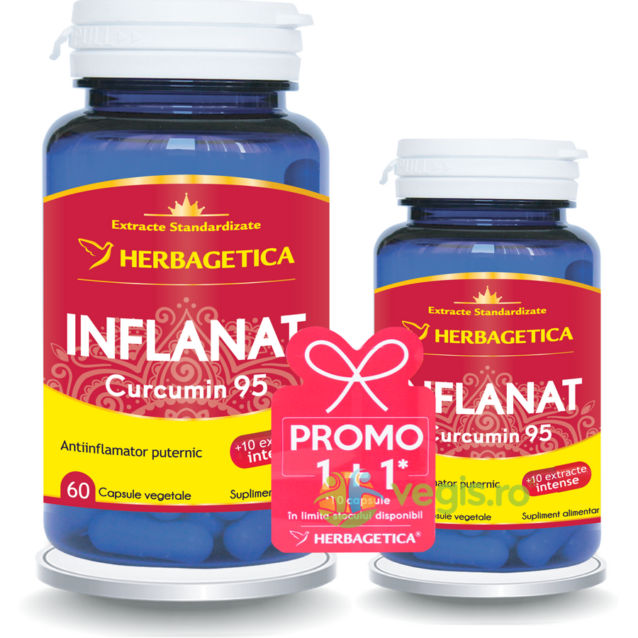 Pachet Inflanat Curcumin 95 60cps+10cps