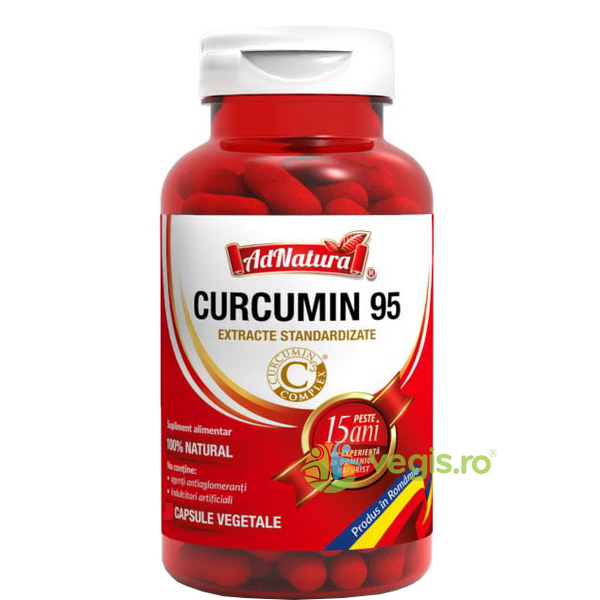 Curcumin 95 60cps, ADNATURA, Remedii Capsule, Comprimate, 1, Vegis.ro