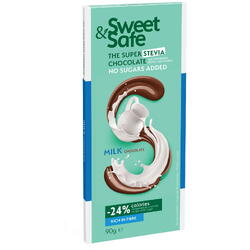 Ciocolata cu Lapte si Indulcitor Stevie Sweet&Safe 90g SLY NUTRITIA