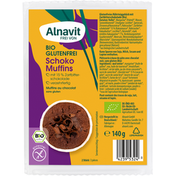 Briose cu Ciocolata fara Gluten Ecologice/Bio 140g ALNAVIT
