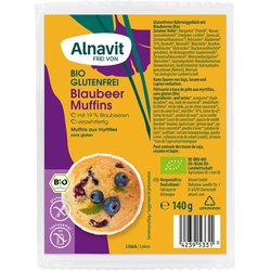 Briose cu Afine fara Gluten Ecologice/Bio 2buc ALNAVIT