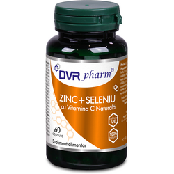 Zinc Seleniu Cu Vitamina C Naturala 60cps DVR PHARM