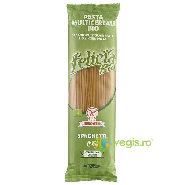 Spaghetti din Multicereale fara Gluten Ecologice/Bio 500g, MOLINO ANDRIANI, Paste, 1, Vegis.ro