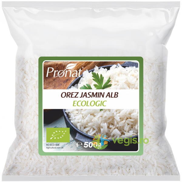 Orez Jasmin Alb Ecologic/Bio 500g, PRONAT, Cereale boabe, 1, Vegis.ro