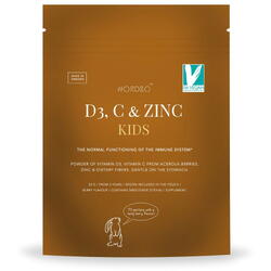 Vitamina D3, Vitamina C si Zinc pentru Copii 53g NORDBO