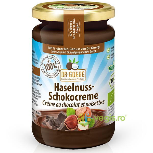 Crema de Alune de Padure cu Ciocolata Ecologica/Bio 200g, DR. GOERG, Creme tartinabile, 1, Vegis.ro