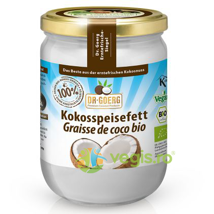 Ulei de Cocos Premium Dezodorizat pentru Gatit Ecologic/Bio 500ml, DR. GOERG, Produse din Nuca de Cocos, 1, Vegis.ro