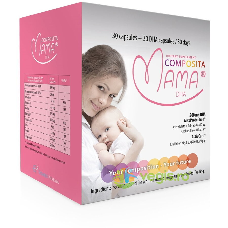 Composita Mama DHA 30cps+30cps 30cps+30cps Capsule, Comprimate