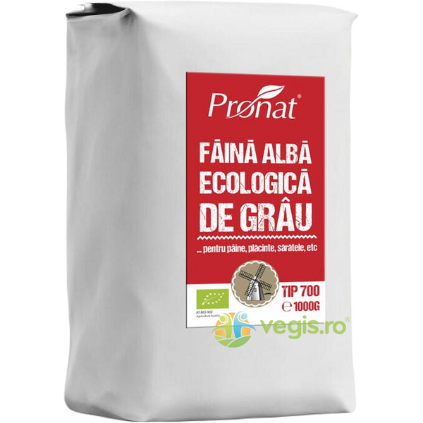 Faina Alba de Grau Tip 700 Ecologica/Bio 1kg, PRONAT, Faina, Tarate, Grau, 1, Vegis.ro