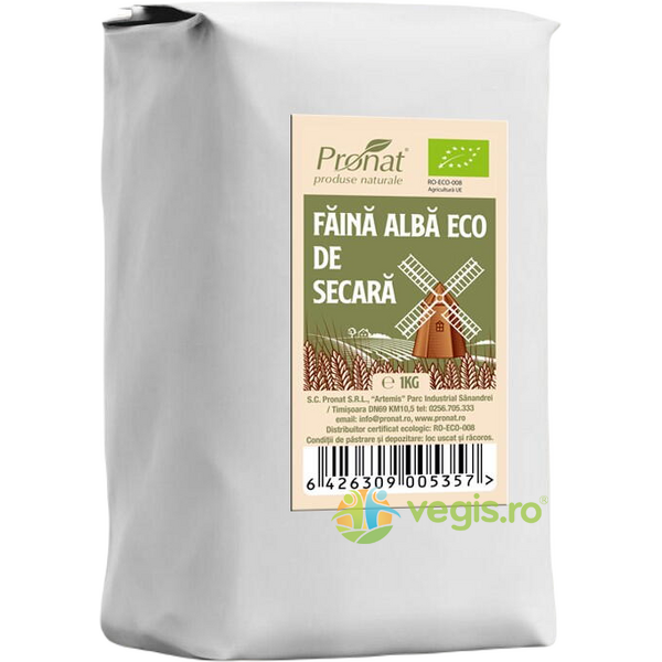 Faina Alba de Secara Ecologica/Bio 1kg, PRONAT, Faina, Tarate, Grau, 1, Vegis.ro