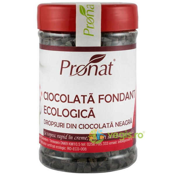 Ciocolata Fondant Ecologica/Bio 180g, PRONAT, Mirodenii prajituri, 2, Vegis.ro