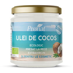 Ulei de Cocos Extravirgin Presat la Rece Ecologic/Bio 200ml PRONAT