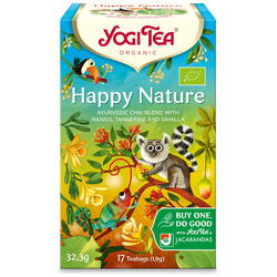 Ceai Happy Nature cu Mango, Mandarine si Vanilie Ecologic/Bio 17dz YOGI TEA